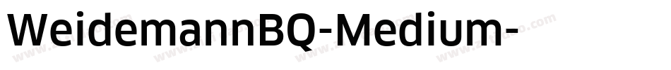 WeidemannBQ-Medium字体转换