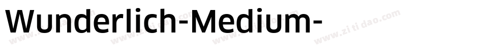 Wunderlich-Medium字体转换