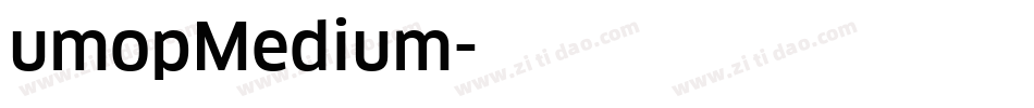 umopMedium字体转换
