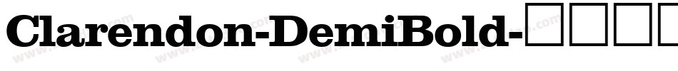 Clarendon-DemiBold字体转换