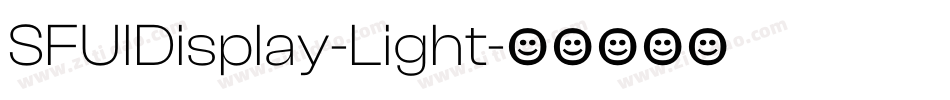 SFUIDisplay-Light字体转换