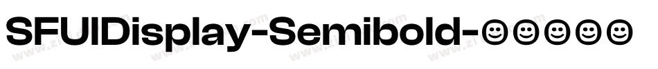 SFUIDisplay-Semibold字体转换