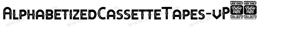 AlphabetizedCassetteTapes-vP29字体转换