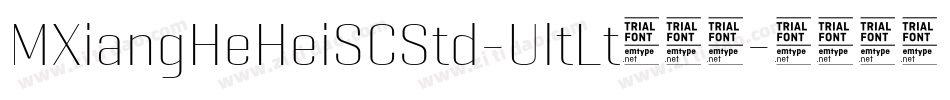 MXiangHeHeiSCStd-UltLt转换器字体转换