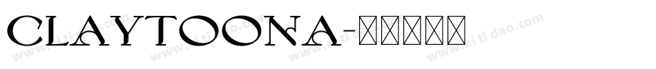 Claytoona字体转换