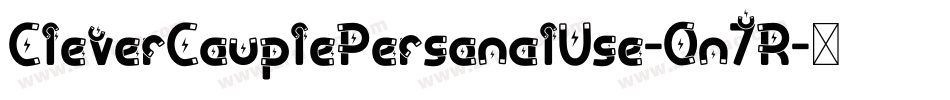 CleverCouplePersonalUse-0n7R字体转换