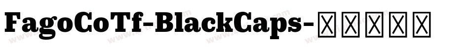 FagoCoTf-BlackCaps字体转换