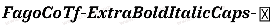 FagoCoTf-ExtraBoldItalicCaps字体转换