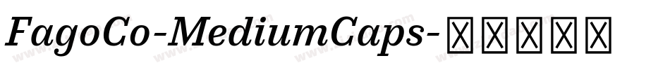 FagoCo-MediumCaps字体转换