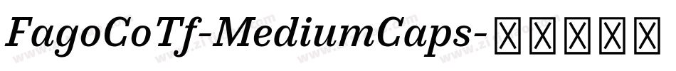 FagoCoTf-MediumCaps字体转换