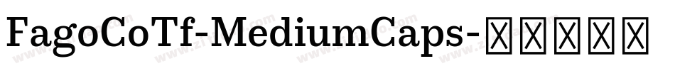 FagoCoTf-MediumCaps字体转换