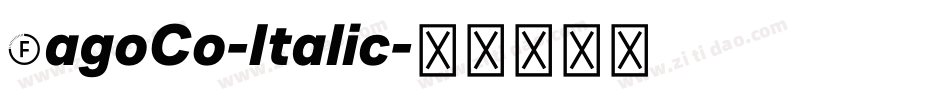 FagoCo-Italic字体转换
