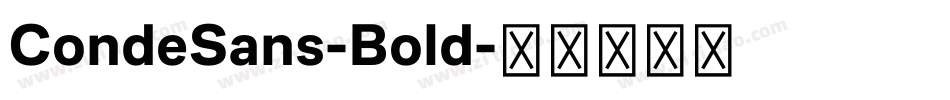CondeSans-Bold字体转换