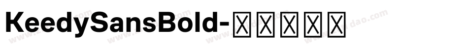 KeedySansBold字体转换