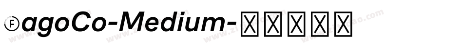 FagoCo-Medium字体转换