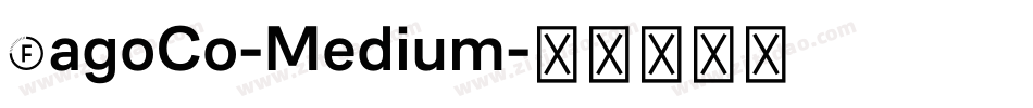 FagoCo-Medium字体转换
