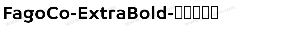 FagoCo-ExtraBold字体转换