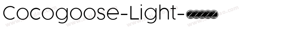 Cocogoose-Light字体转换