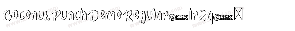CoconutPunchDemoRegular-lrZq字体转换