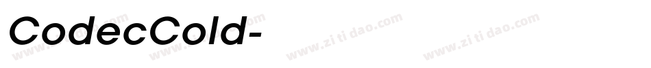 CodecCold字体转换