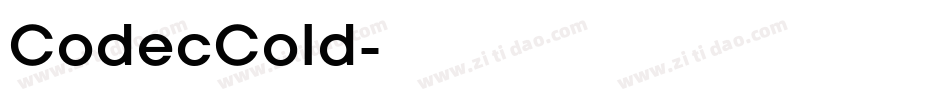 CodecCold字体转换