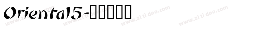 Oriental5字体转换