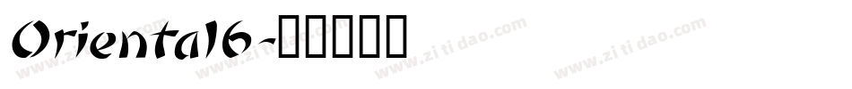 Oriental6字体转换