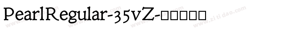 PearlRegular-35vZ字体转换