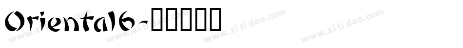 Oriental6字体转换