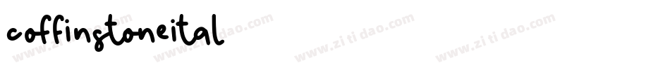 coffinstoneital字体转换