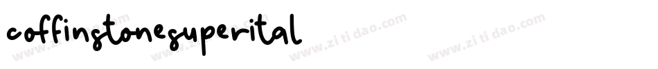 coffinstonesuperital字体转换
