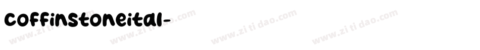 coffinstoneital字体转换