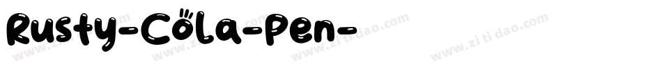 Rusty-Cola-Pen字体转换