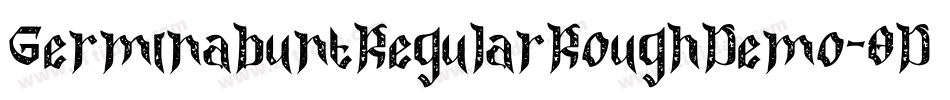 GerminabuntRegularRoughDemo-8Dvg字体转换