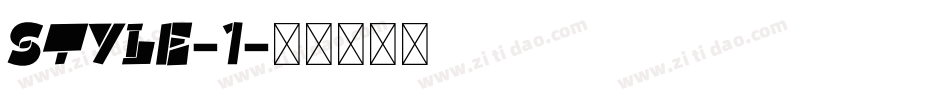 Style-1字体转换
