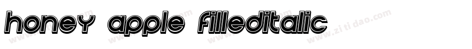 Honey-Apple-FilledItalic字体转换