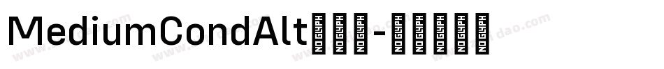 MediumCondAlt生成器字体转换