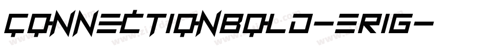 ConnectionBold-ER1g字体转换