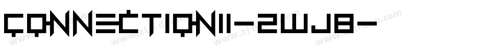 ConnectionIi-2wj8字体转换