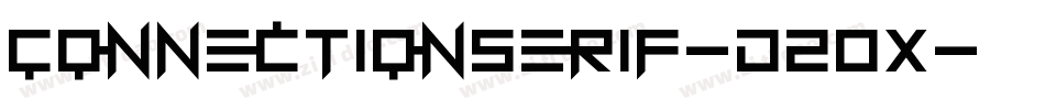ConnectionSerif-d20X字体转换