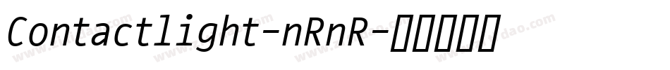 Contactlight-nRnR字体转换
