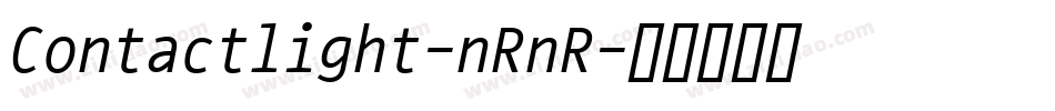 Contactlight-nRnR字体转换