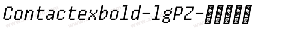 Contactexbold-lgPZ字体转换