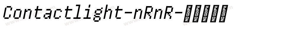 Contactlight-nRnR字体转换