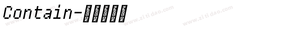Contain字体转换