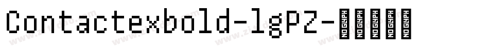 Contactexbold-lgPZ字体转换