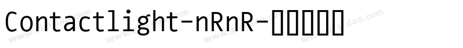 Contactlight-nRnR字体转换