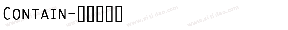 Contain字体转换