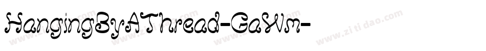 HangingByAThread-GaWm字体转换