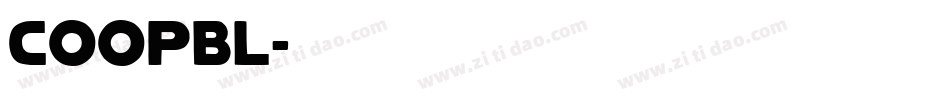 COOPBL字体转换